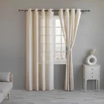 Cotton Linen Sheer Curtain Set – Natural Linen, 2 Panels