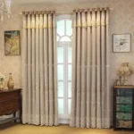 Double Layer Blackout Curtain with Lace Overlay Girl’s Bedroom