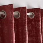 Audrey Printed Blackout Velvet Curtains – Pair