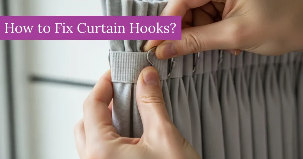 How to Fix Curtain Hooks - Fixit Curtains