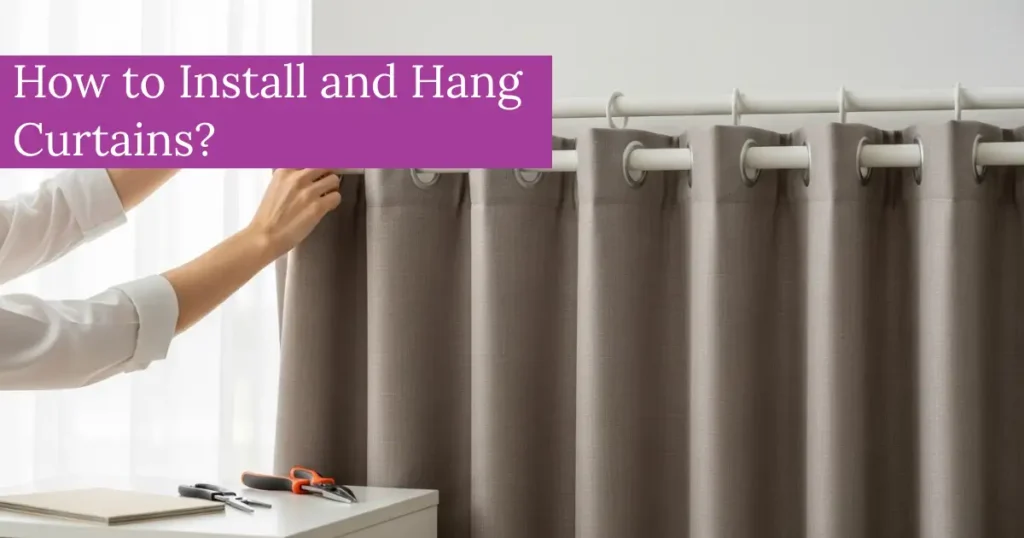 How to Install and Hang Curtains - Fixit Curtains