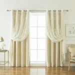 Mix & Match Sheer and Blackout Curtain Set – Beige