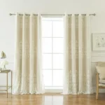 Mix & Match Sheer and Blackout Curtain Set – Beige