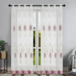 Mona Lisa Embroidery Grommet Curtains