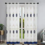 Mona Lisa Embroidery Grommet Curtains