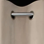 Natural Oatmeal Velvet Blackout Thermal Curtains – Eyelet Top