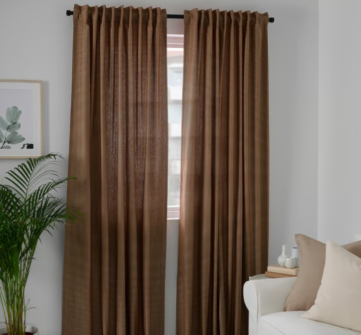 Room Darkening Curtain with Heading Tape