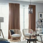 Room Darkening Curtain with Heading Tape