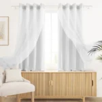 Serene Duo White Blackout Curtains