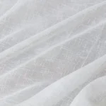 White Linen Sheer Curtains Pinch Pleat Top, Custom Sizes