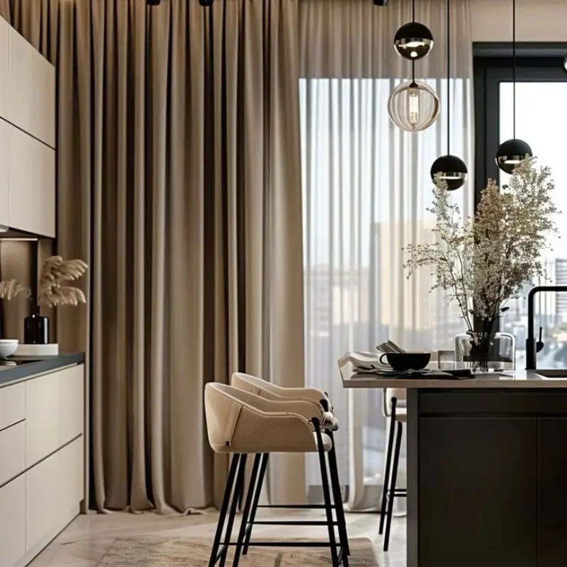 motorized curtains for living room