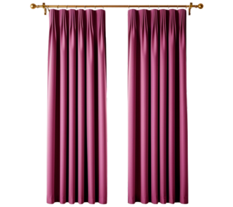 pink curtains for bedroom