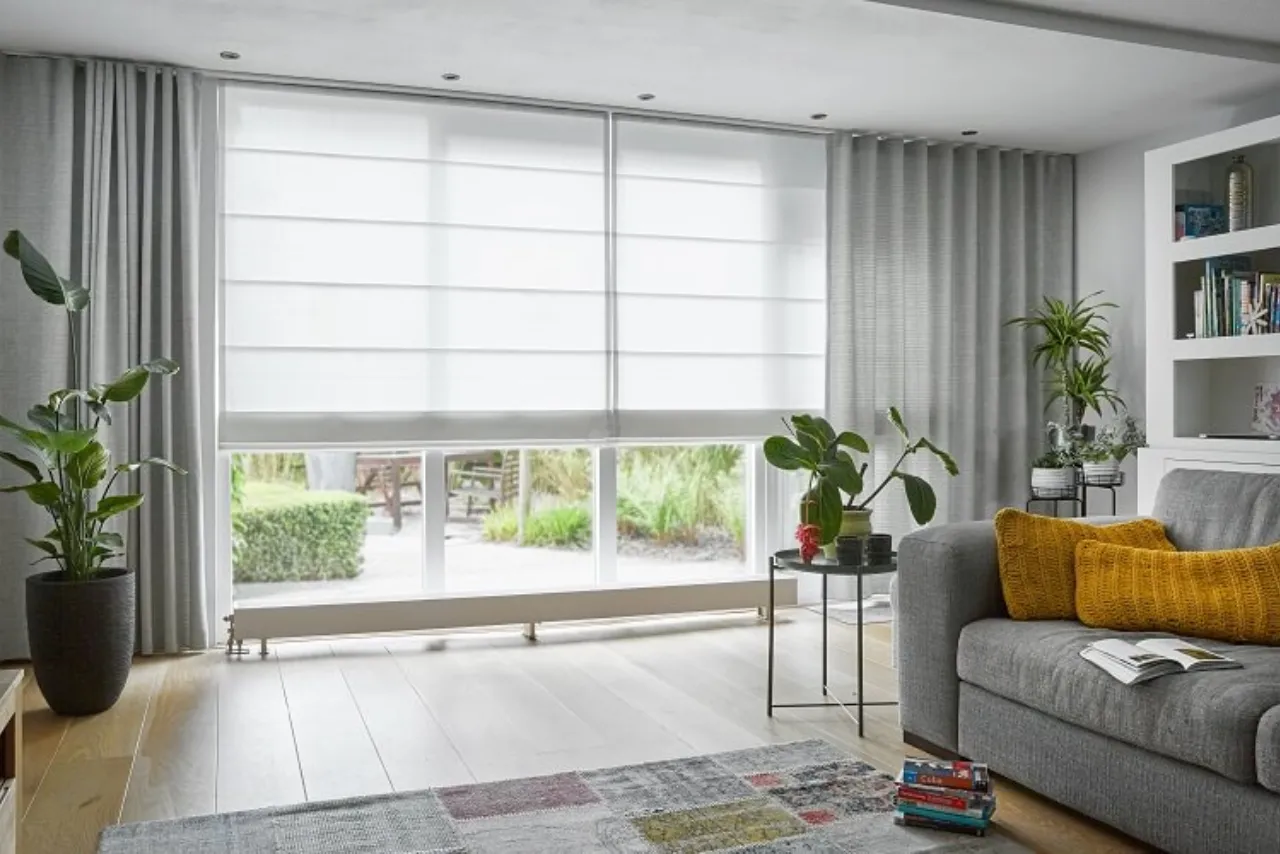 sheer Grey curtains