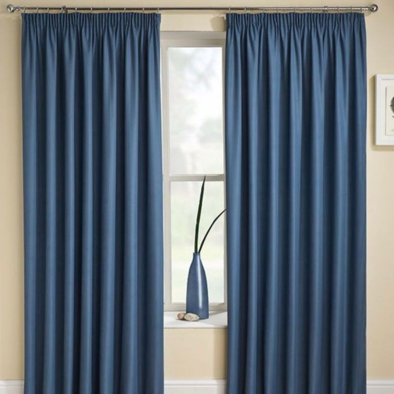blue curtains for bedroom