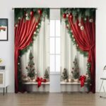 Ngheia Christmas Curtains