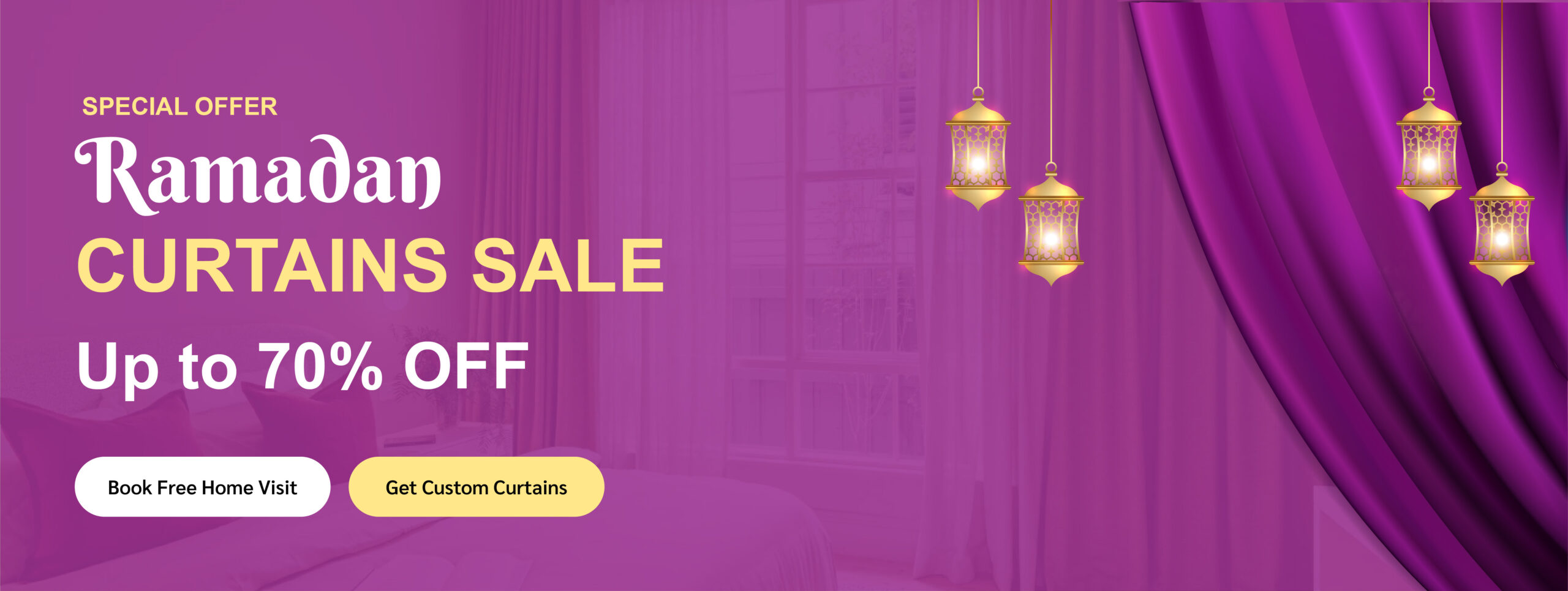 Ramadan Curtains Sale | Up to 70% OFF - Fixit Curtains
