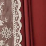 Christmas Curtains 2pcs Voile Snowflake Drapery