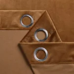 Coffee Brown Velvet Curtains Blackout