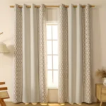 Geometric Embroidered Blackout Curtains02