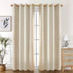Geometric Embroidered Blackout Curtains03