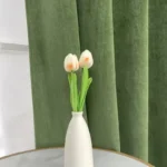 Grass Green Velvet Curtains