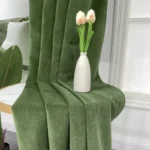 Grass Green Velvet Curtains