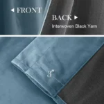 Gray-Blue Velvet Blackout Curtains