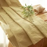 Linen Curtains Wooden & Cotton Minimalist Window Drapery