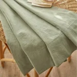 Linen Curtains Wooden & Cotton Minimalist Window Drapery