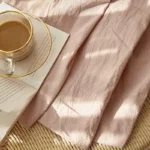 Linen Curtains Wooden & Cotton Minimalist Window Drapery