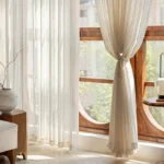 Linen Striped Sheer Curtains