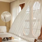 Linen Striped Sheer Curtains
