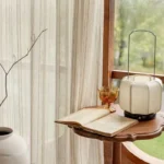 Linen Striped Sheer Curtains