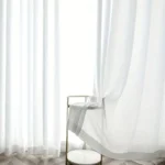 Modern White Semi Sheer Curtains