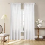 Modern White Semi Sheer Curtains