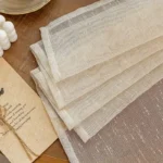 Net Curtains 2pcs Japanese-Style Minimalist Window Drapery