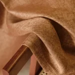 Silk Curtains 2pcs Solid Color Minimalist Window Drapery