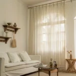 Vertical Striped Sheer Curtains Voile