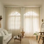 Vertical Striped Sheer Curtains Voile