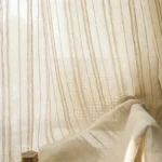 Vertical Striped Sheer Curtains Voile