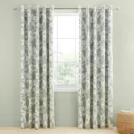 Ava Floral Polycotton Blackout Curtains