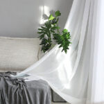 Brilliant White Chiffon Voile Curtain