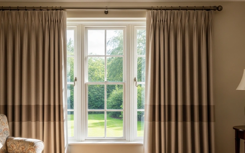 Double-Pinch Pleat Curtains