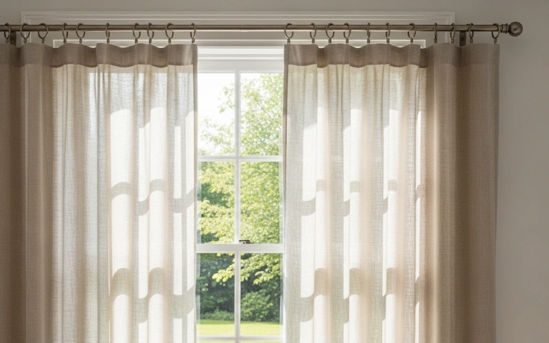Linen-Blend Curtains