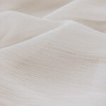 Pinstripes White Crushed Voile Curtain