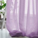 Purple Lilac Chiffon Curtain