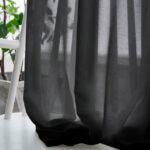 Soft Breeze Dark Chiffon Voile Curtain