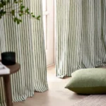 Yard Hebden Striped Eyelet Curtains