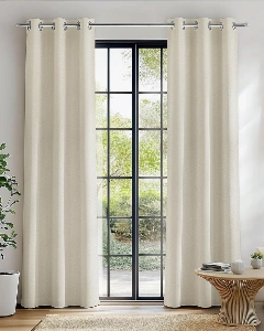 100% Blackout Beige Curtains