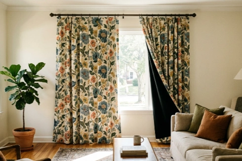 Blackout drape for living Room